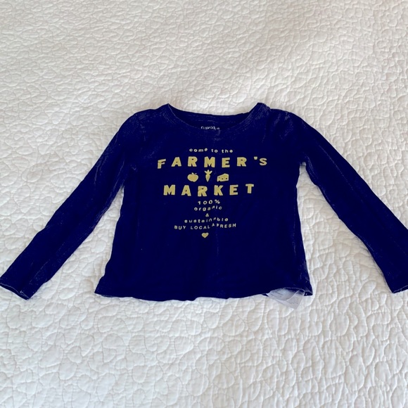 GAP Girl’s Farmer’s Market Long Sleeve Tee - Picture 1 of 3